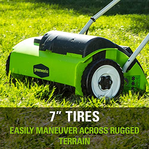 Greenworks 10 Amp 14�� Corded Electric Dethatcher (Stainless Steel Tines)