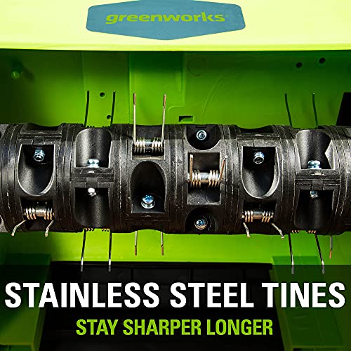 Greenworks 10 Amp 14�� Corded Electric Dethatcher (Stainless Steel Tines)