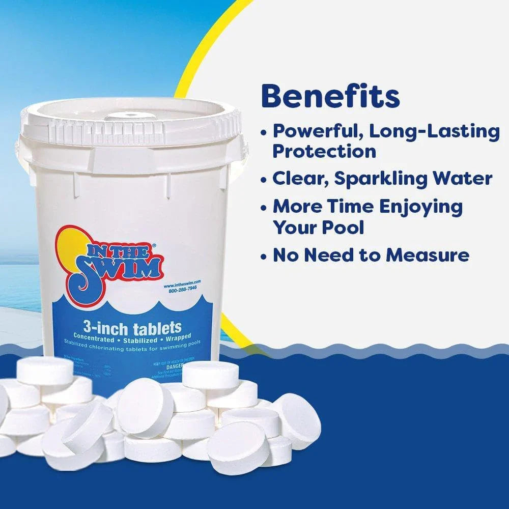 In The Swim Pool Shock 68% Cal-Hypo Granular Sanitizer for Crystal Clear Water Defends Against Bacteria, Algae, and Microorganisms