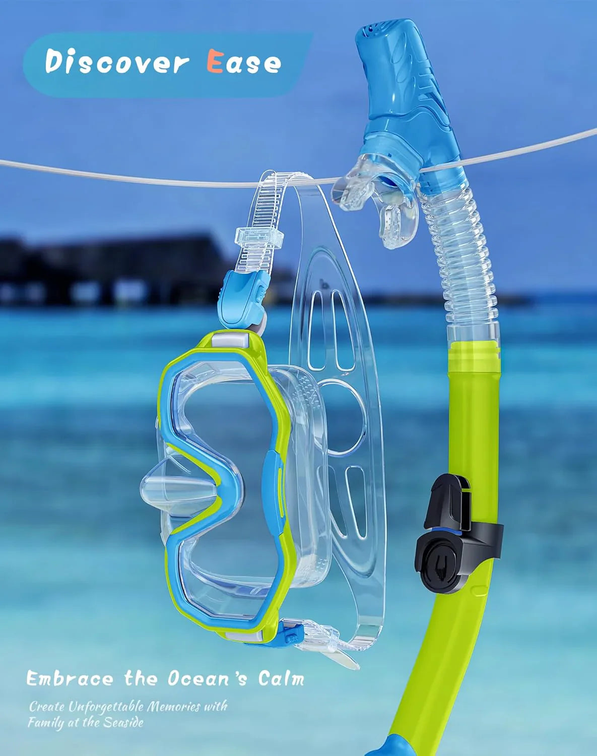 Snorkeling Gear for Adults, Dry-Top Snorkel Set, 180掳Panoramic Wide View Diving Mask Breathing Freely Snorkel Mask for Snorkeling Scuba Diving Swimming Travel