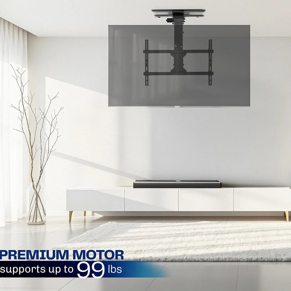 VIVO Electric Ceiling TV Mount, 37��70", Motorized, App Control, Black