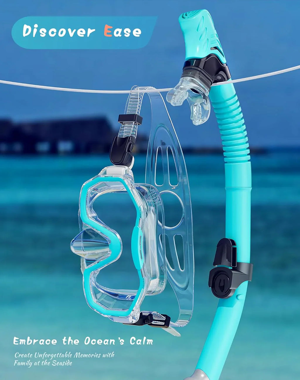 Snorkeling Gear for Adults, Dry-Top Snorkel Set, 180掳Panoramic Wide View Diving Mask Breathing Freely Snorkel Mask for Snorkeling Scuba Diving Swimming Travel
