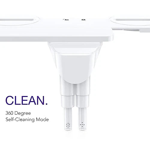Veken Bidet Attachment for Toilet - Ultra-Slim Self Cleaning Fresh Cold Water Sprayer Bidets