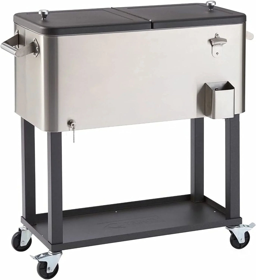 TRINITY Stainless Steel Cooler with Cover (100 Quart)